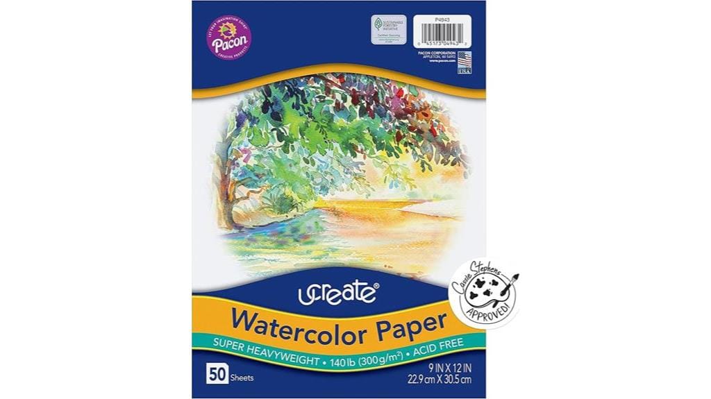 140 lb watercolor paper pack
