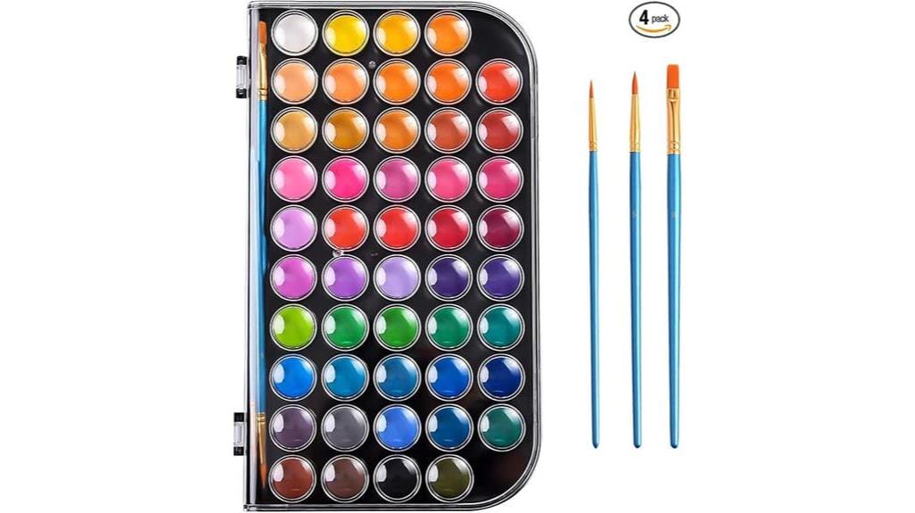 48 colors watercolor paint set