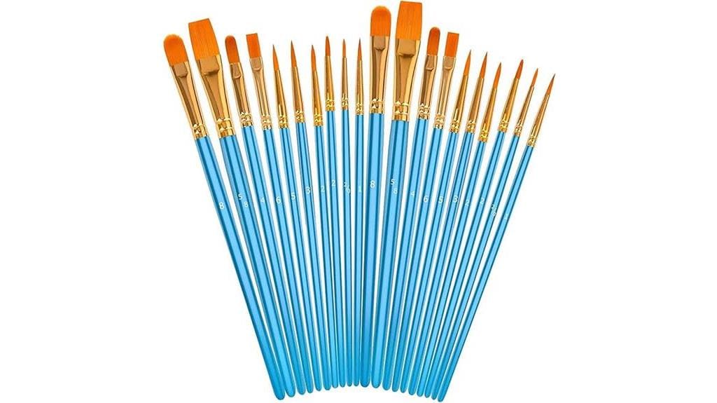 acrylic paint brushes set