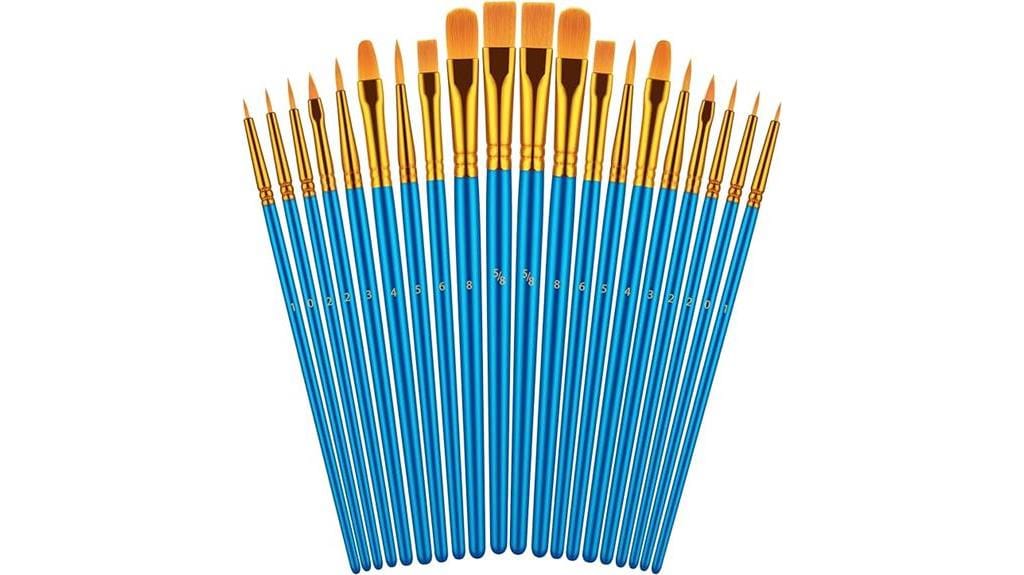 acrylic painting brush set
