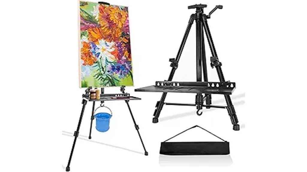 adjustable aluminum metal easel