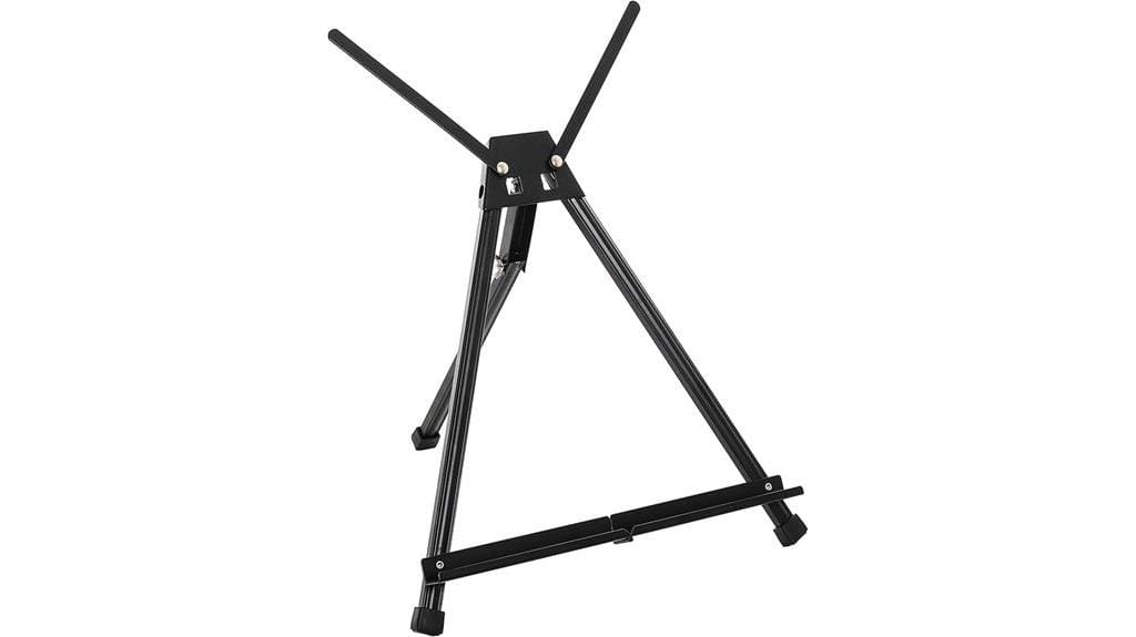 adjustable black aluminum easel