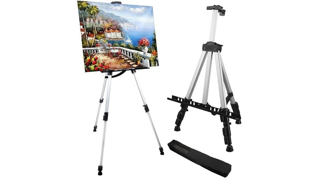 adjustable metal tripod easel