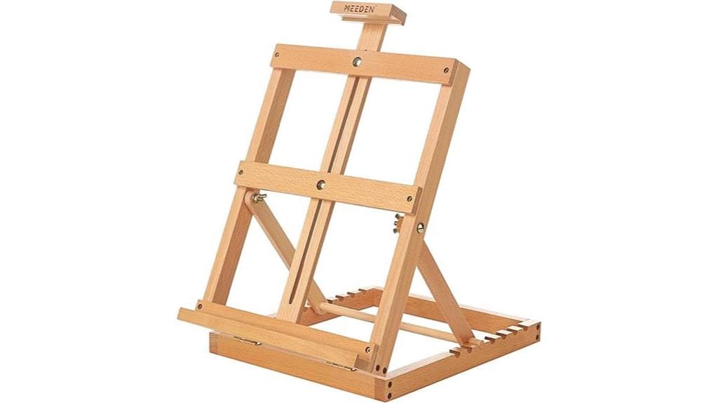 adjustable wooden artist easel