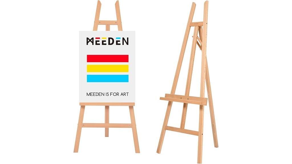 adjustable wooden painting easel