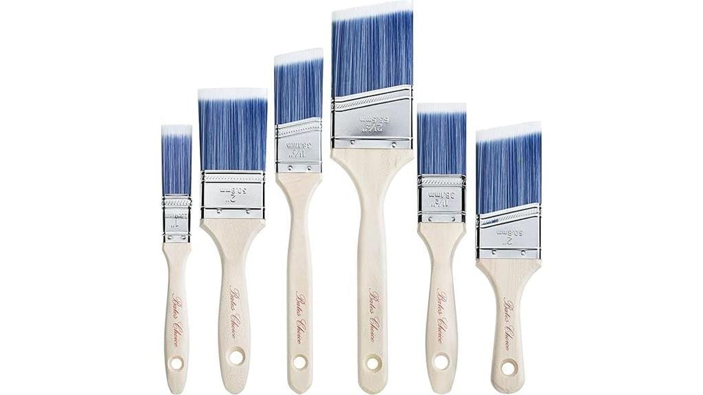 bates 6 pack paint brushes