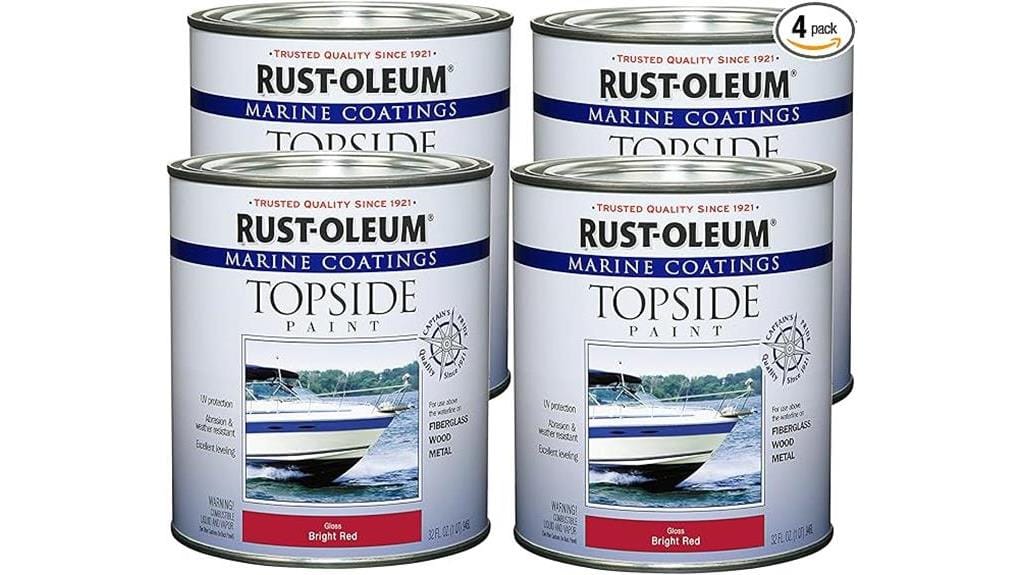 bright red marine topside paint