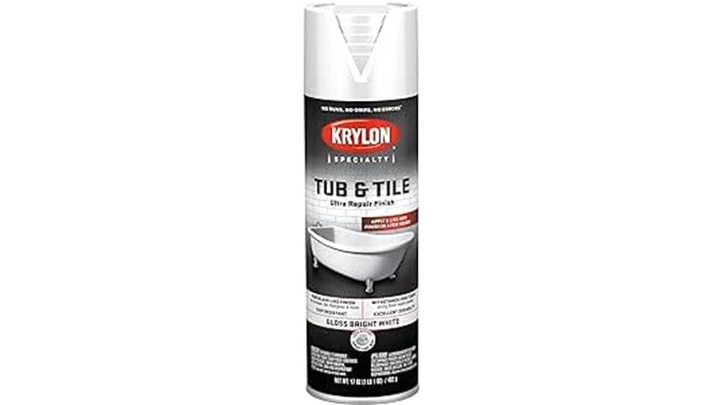 bright white tub spray paint