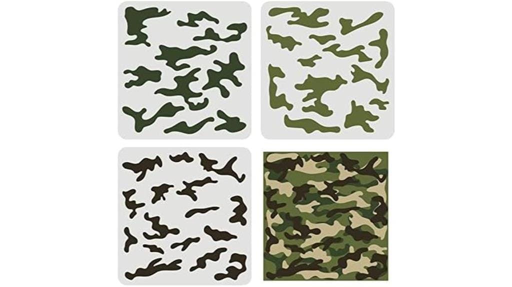 camo stencil kit 3 pcs
