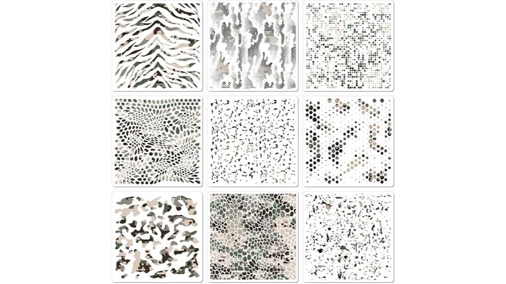 camo stencils for spray
