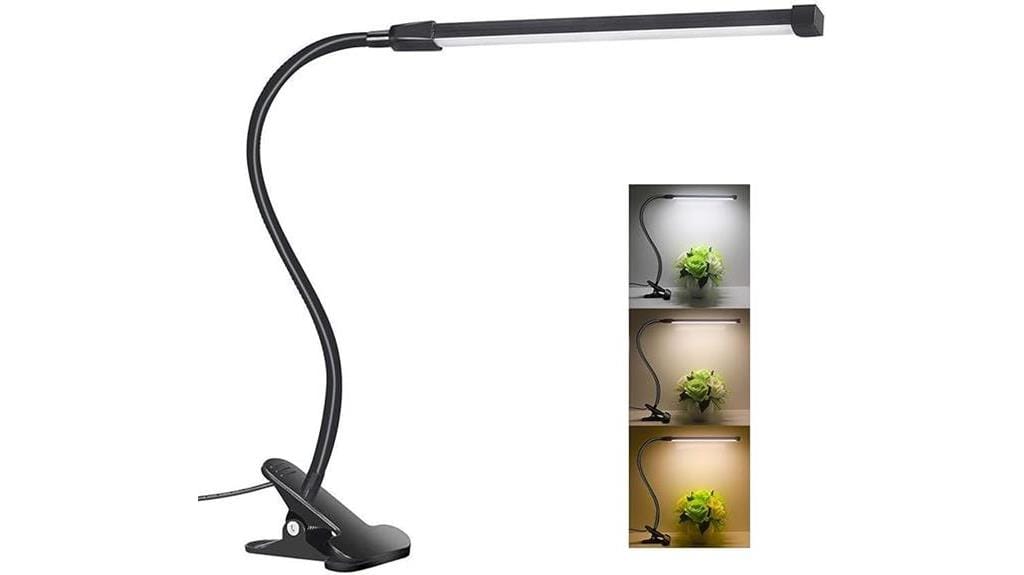 compact clamp on desk lamp