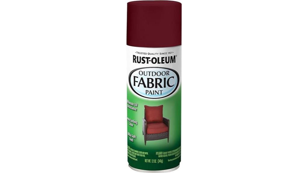 dark red fabric spray paint