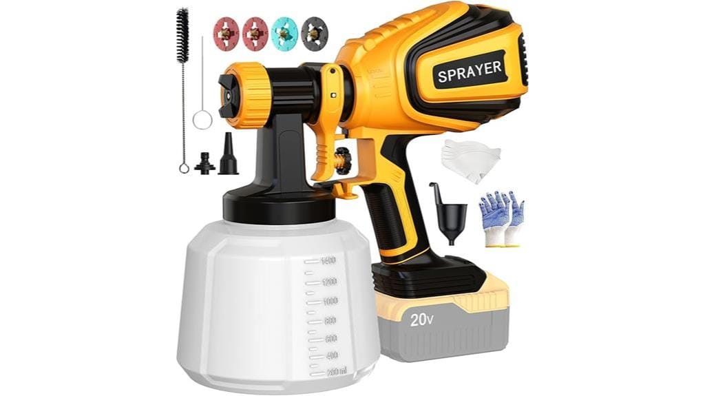 high speed cordless paint sprayer