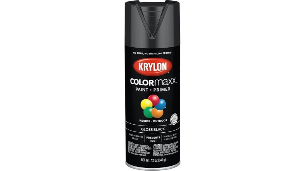 krylon black gloss spray