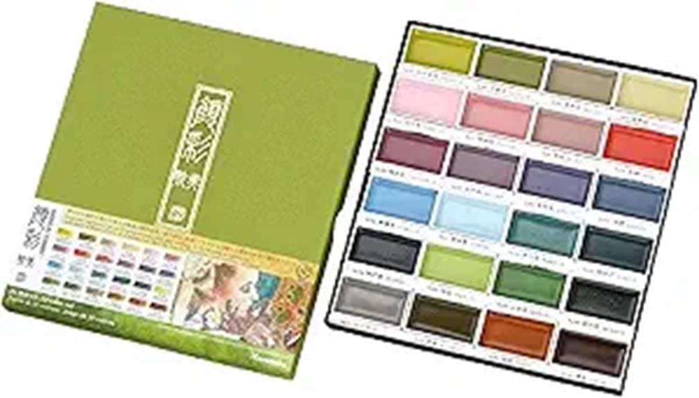 kuretake 24 color watercolors