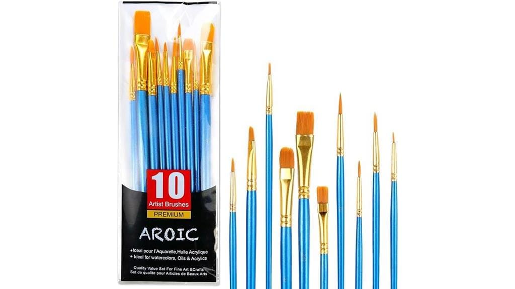 nylon hair acrylic brushes