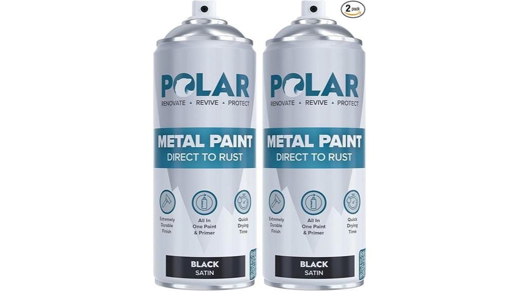 polar satin black spray paint