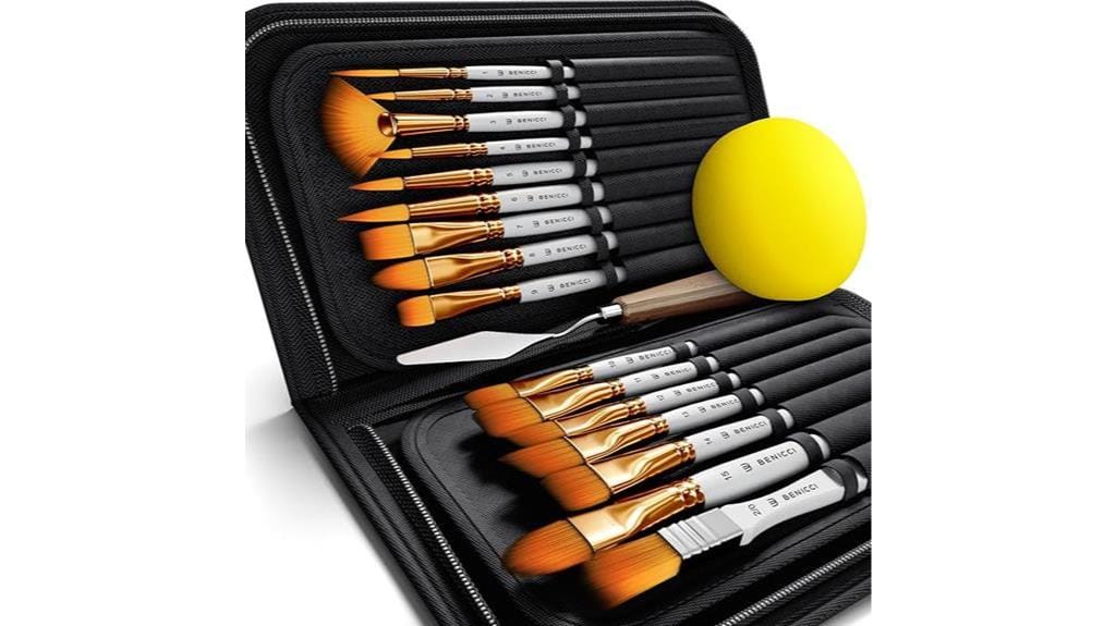 premium 16 piece paintbrush set