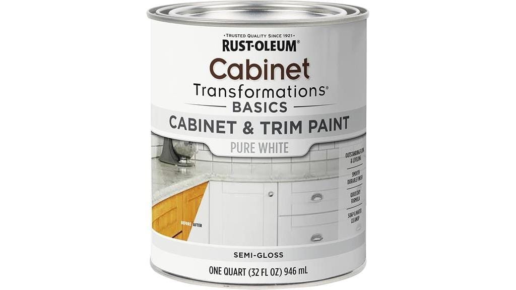 pure white cabinet paint