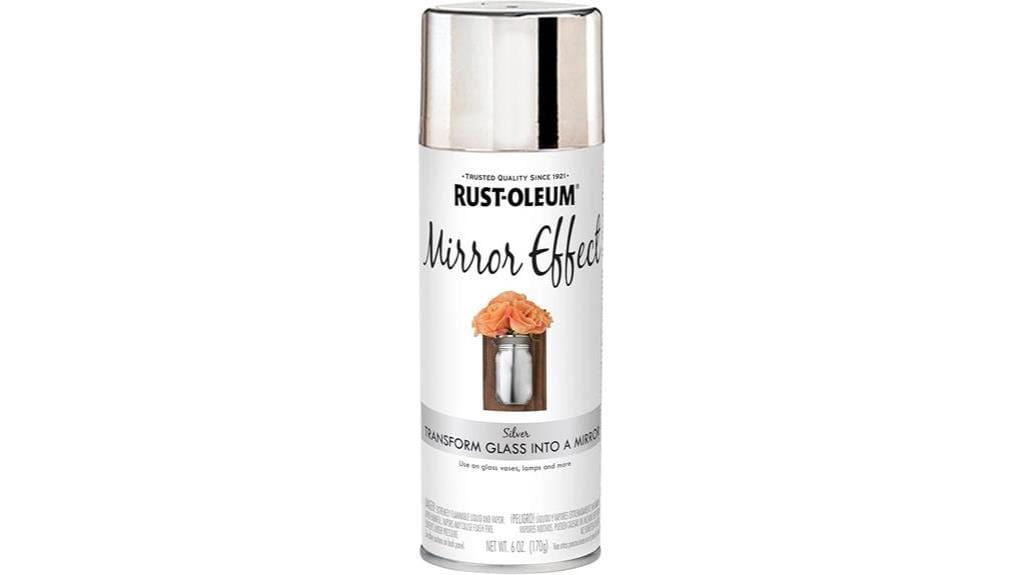 silver mirror spray paint