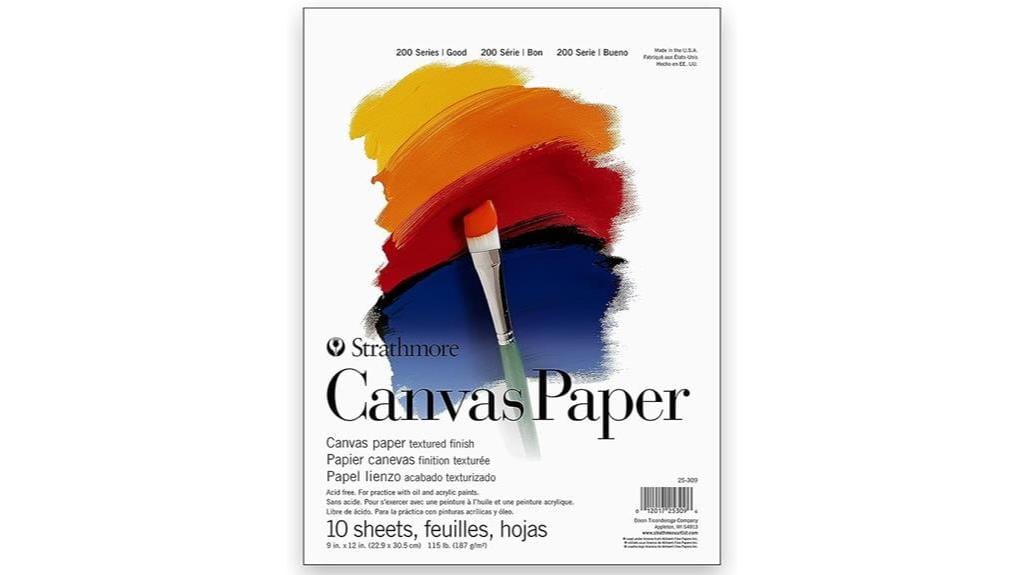 strathmore canvas paper pad