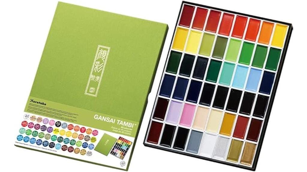 vibrant watercolor paint set