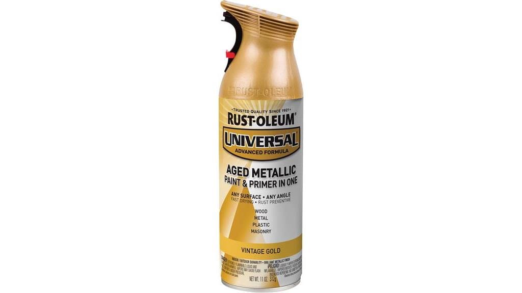 vintage gold metallic spray
