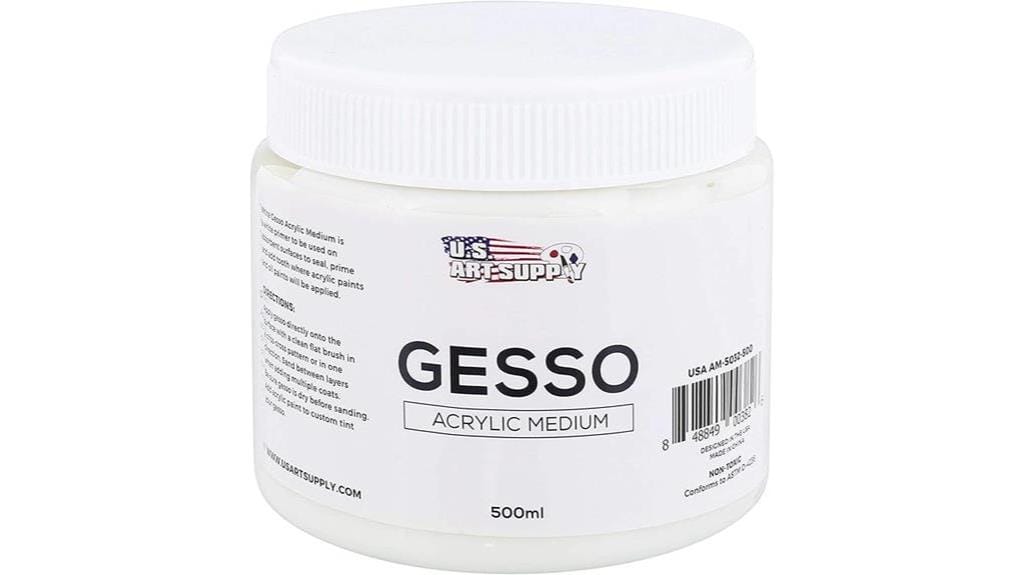 white gesso acrylic medium