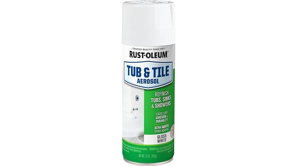 white tub tile paint