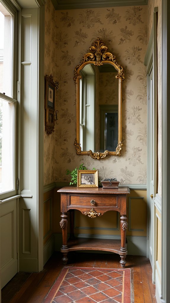 antique gold hallway elegance