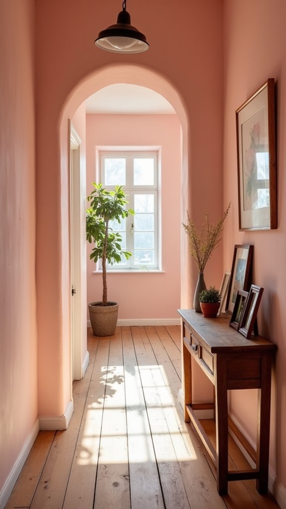 blush pink elegance for hallways