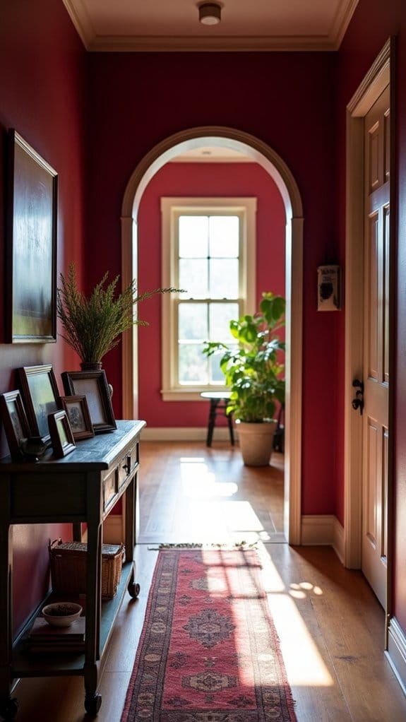 bold and luxurious hallway decor