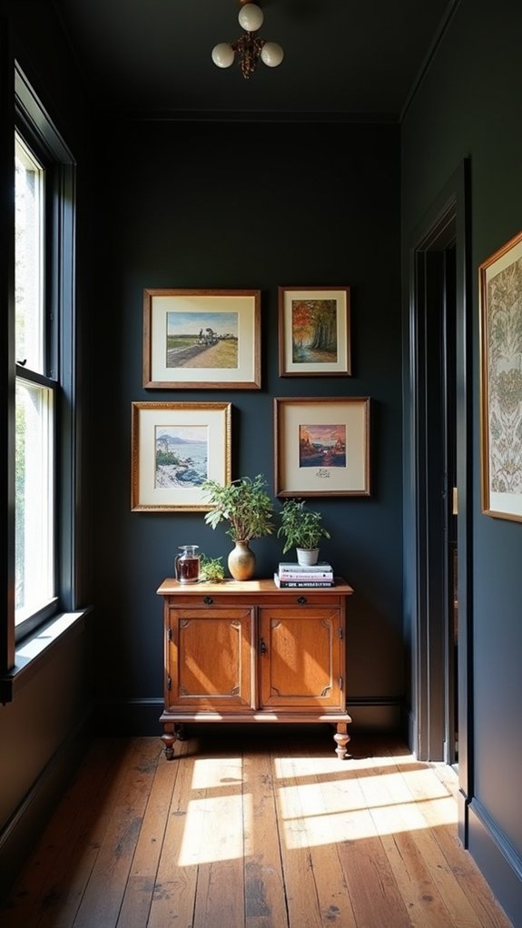 bold black walls elegance