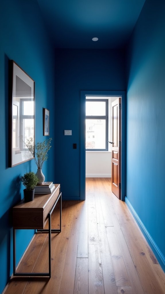 bold electric blue statement