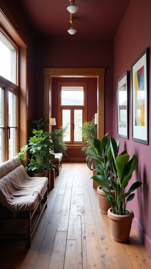 bold elegance in hallways