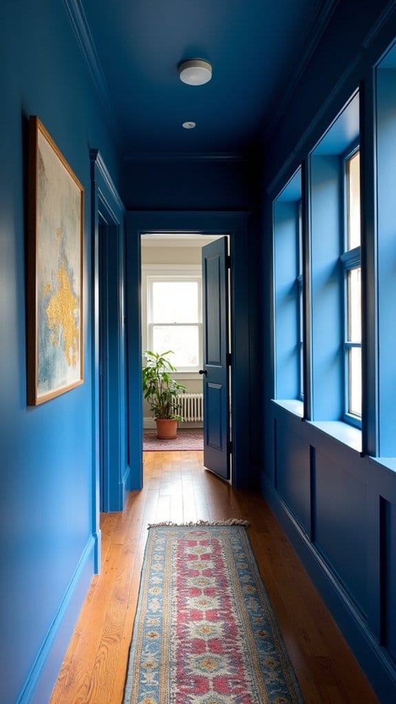 bold elegant hallway transformation