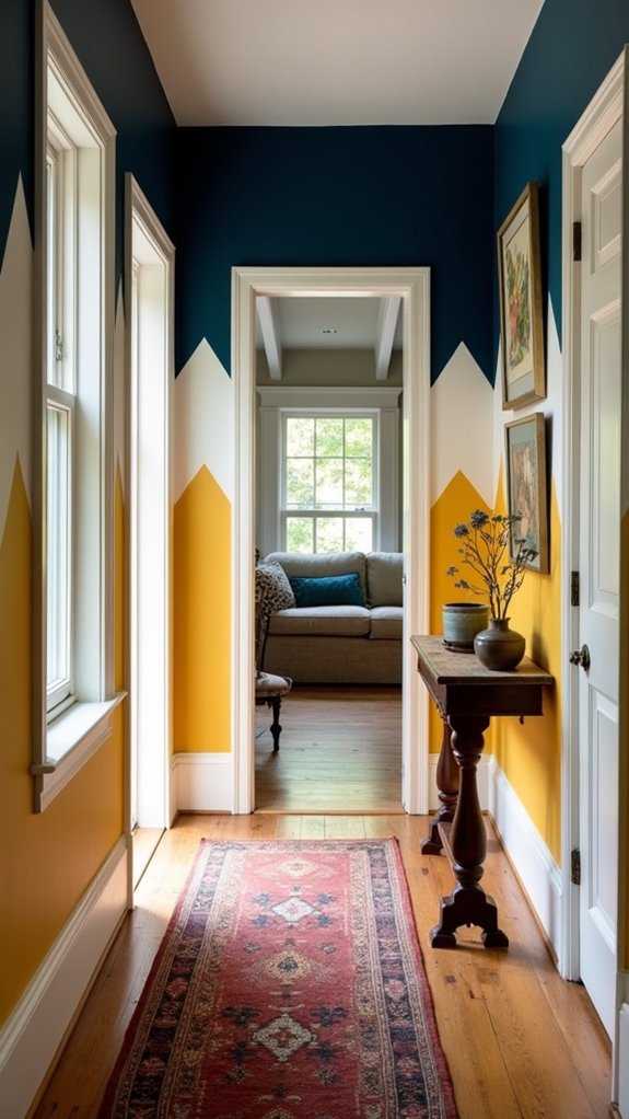 bold geometric color patterns