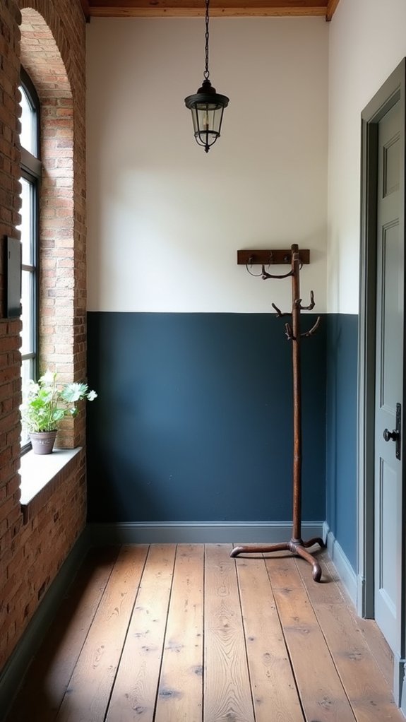 bold half painted statement wall
