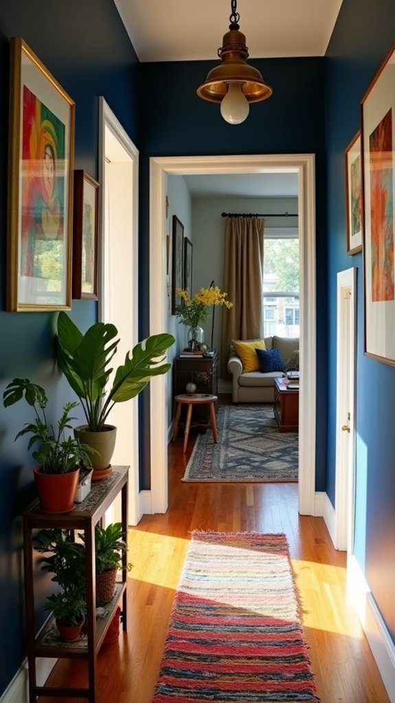bold navy blue elegance