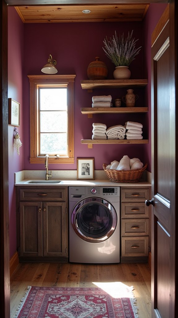 bold plum laundry transformation