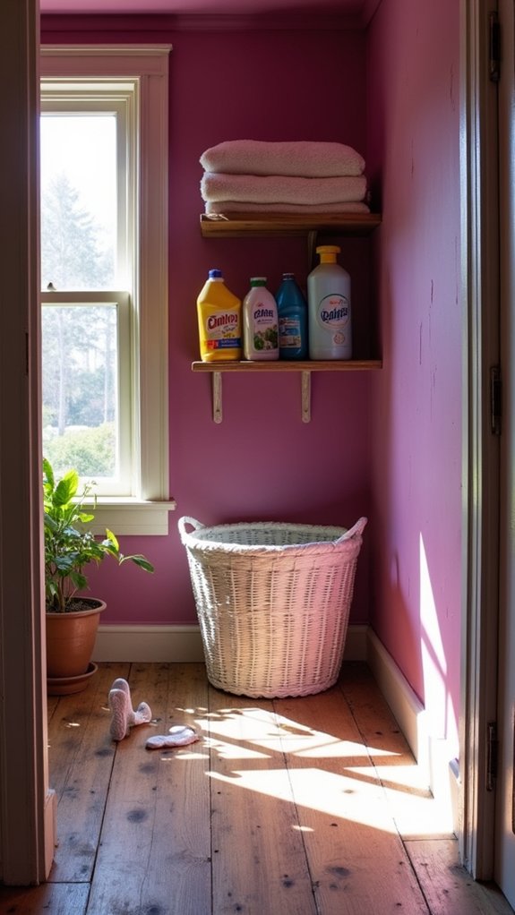 bold plum laundry transformation