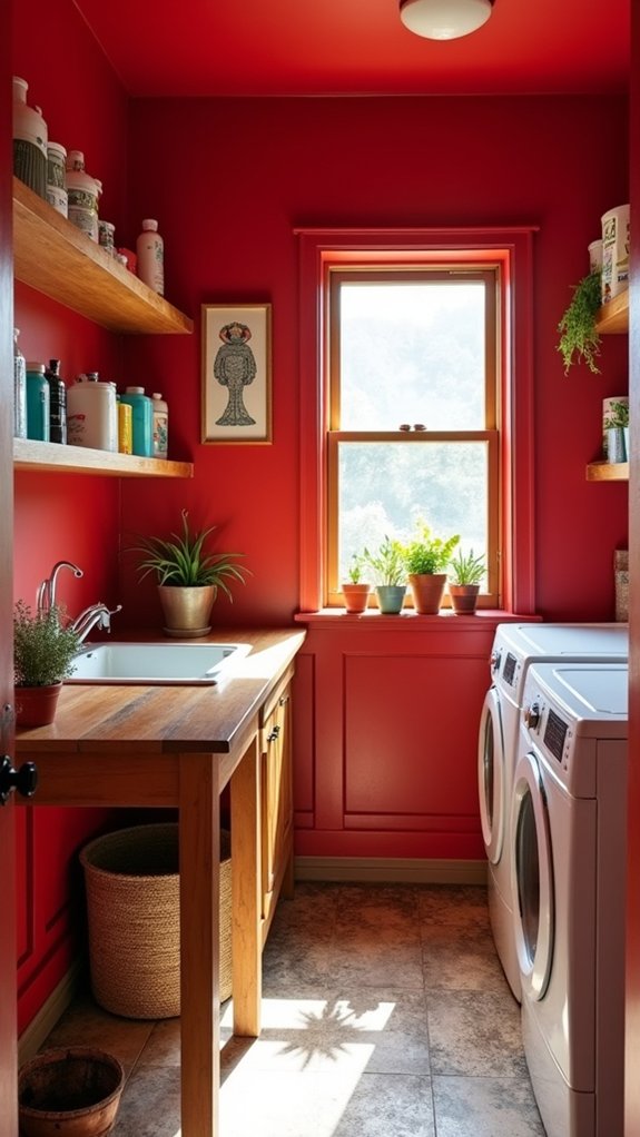 bold red fresh accents
