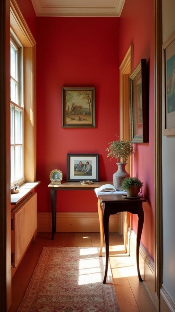 bold red wall statement