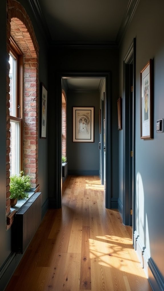 bold sophistication in hallways