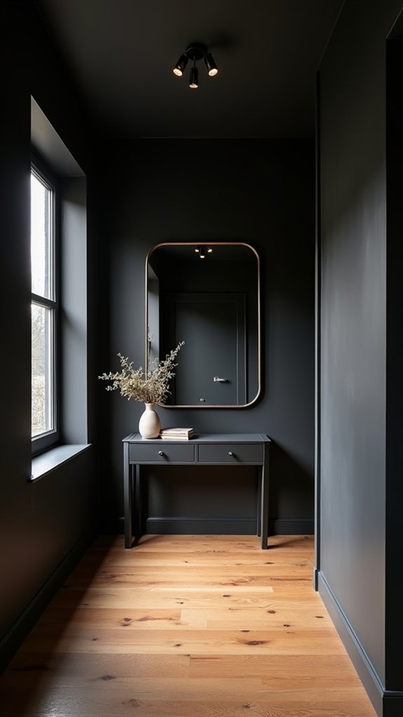 bold sophistication in hallways