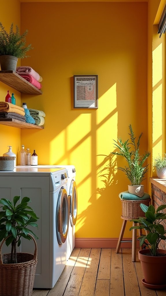 bright and cheerful laundry