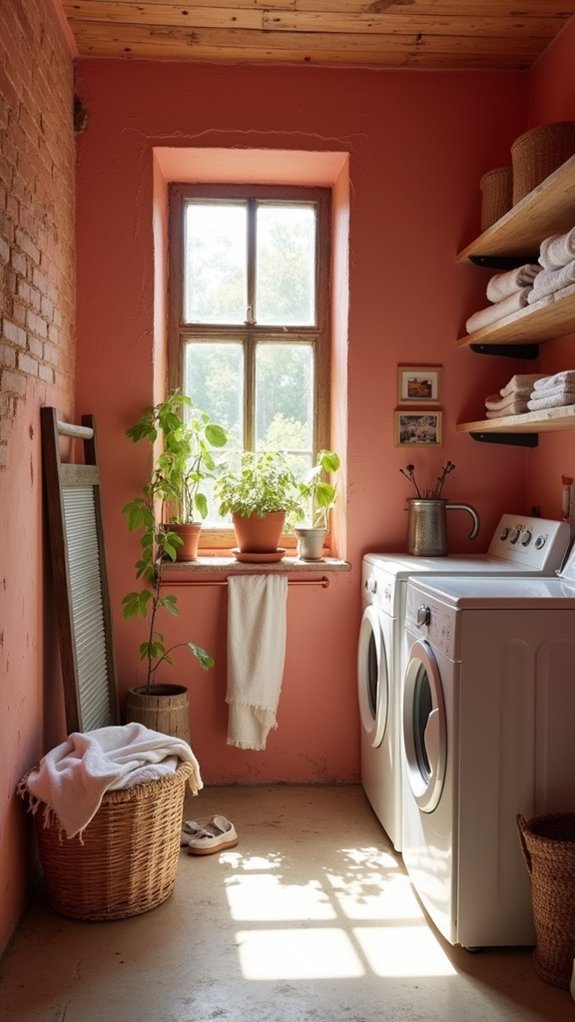 bright and cozy laundry room