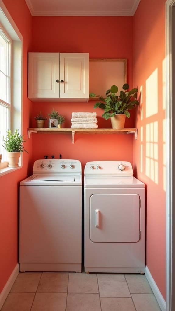 bright and energizing laundry room