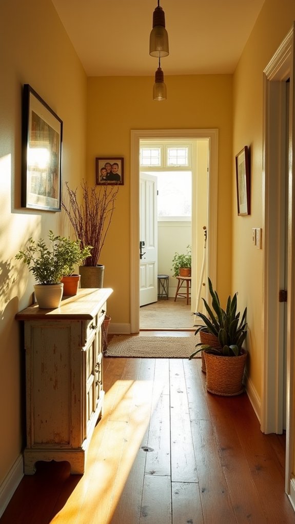 bright and inviting hallway