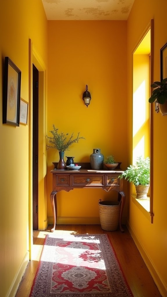 bright cheerful hallway transformation